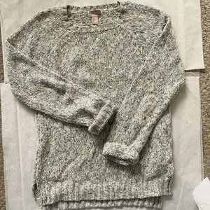 🔵light blue and white cozy sweater🔵